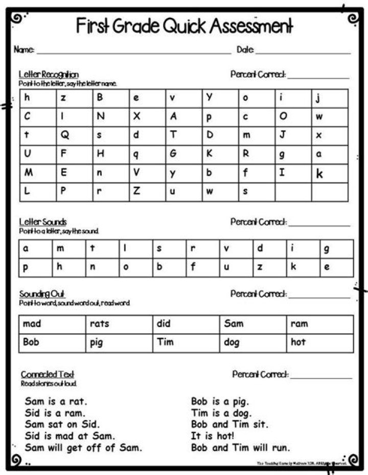 Free 1st Grade Assessment Test PDF – Download Now