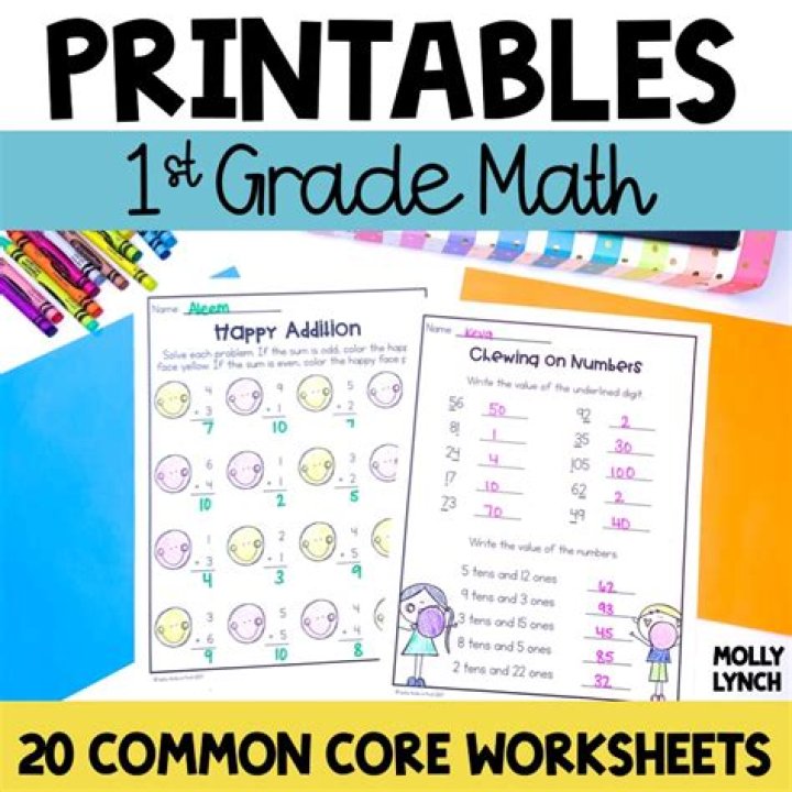 1st Grade Common Core Math Worksheets PDF – Free Printable
