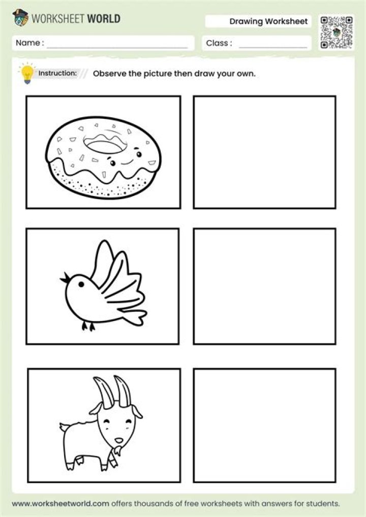 Free 1st Grade Drawing Worksheets PDF for Fun, Creative Learning