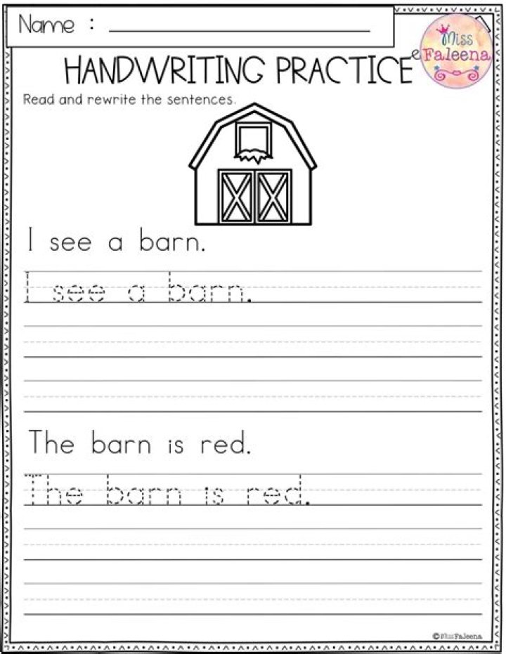 Free 1st Grade Handwriting Worksheets PDF – Printable & Fun