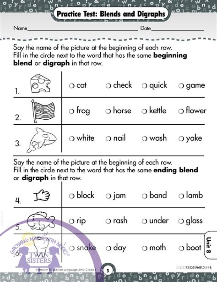 Free 1st Grade Language Arts Worksheets PDF for Home & Classroom