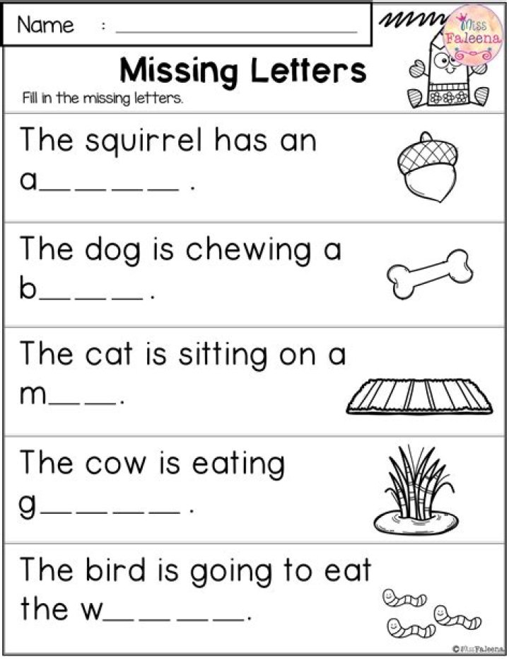 1st Grade Literacy Worksheets PDF: Free Printable Worksheets for Early Readers