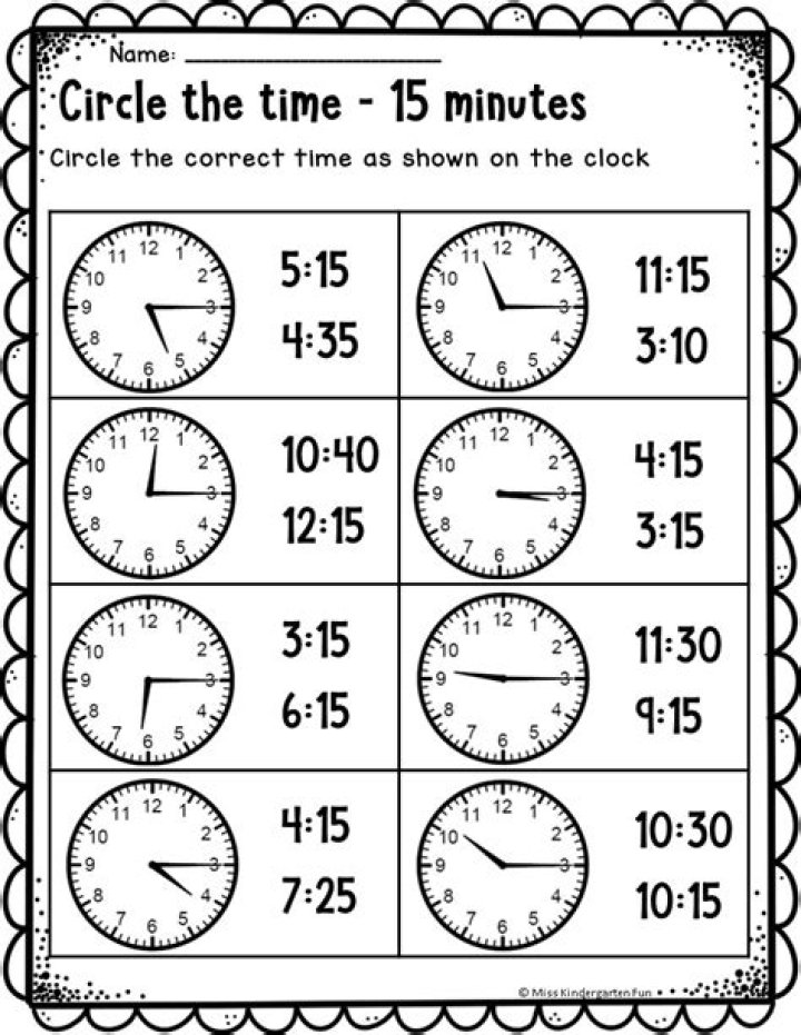 1st Grade Math Time Worksheets PDF – Download Free Printable Workbooks