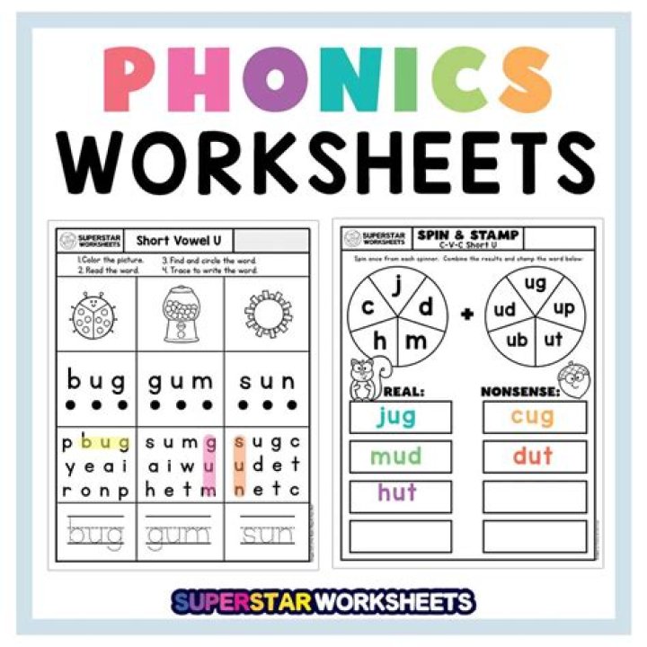 Free 1st Grade Phonics Worksheets PDF – Instant Download
