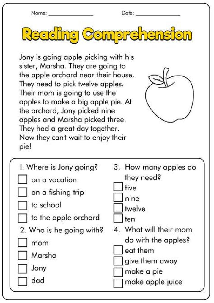 1st Grade Reading PDF Worksheet for Early Literacy Practice