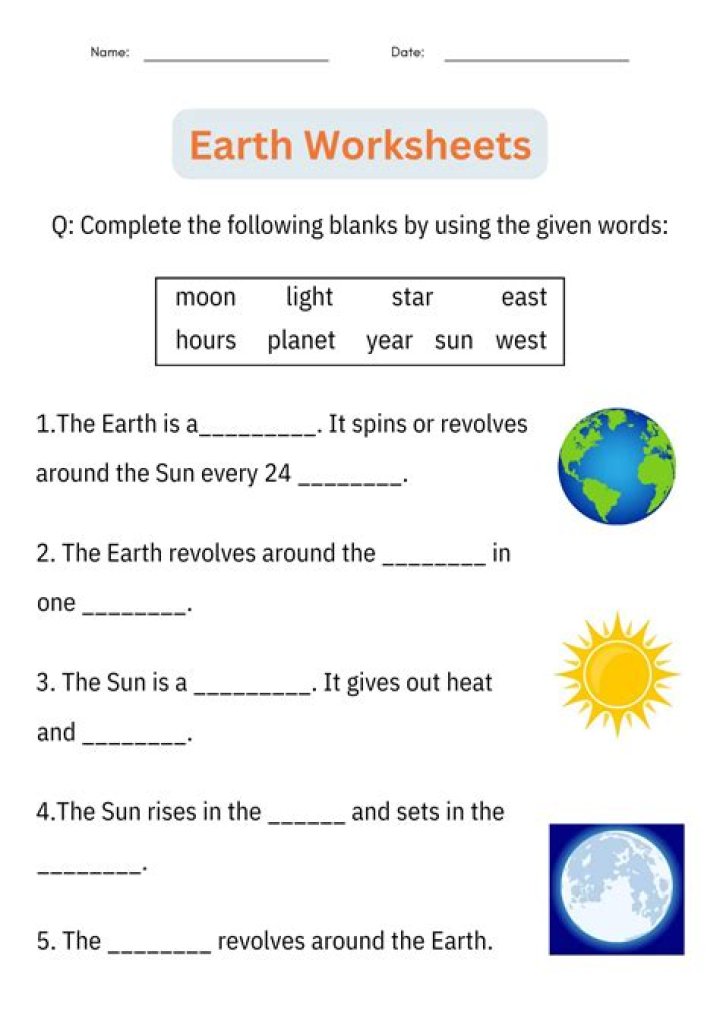 Free 1st Grade Science Worksheets PDF for Instant Download