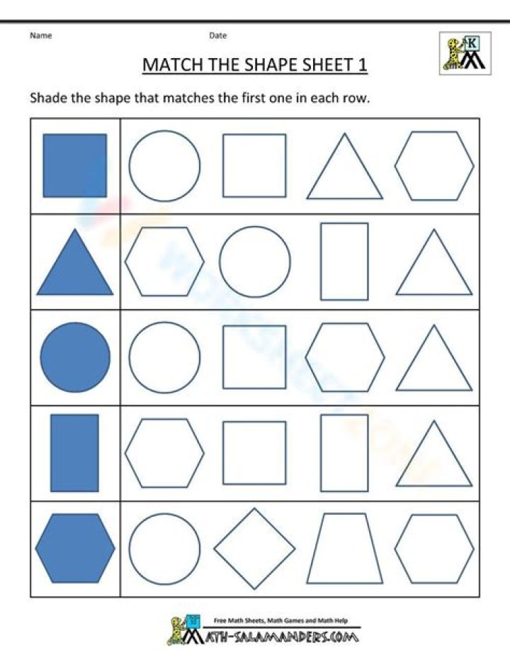 Free 1st Grade Shapes Worksheets PDF for Homeschool & Classroom Use