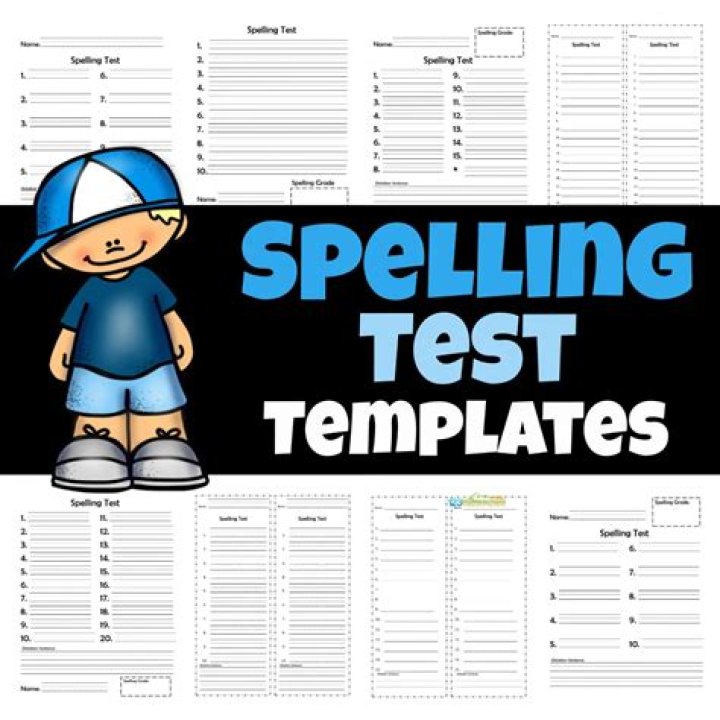 Free 1st Grade Spelling Test PDF: Printable Worksheets