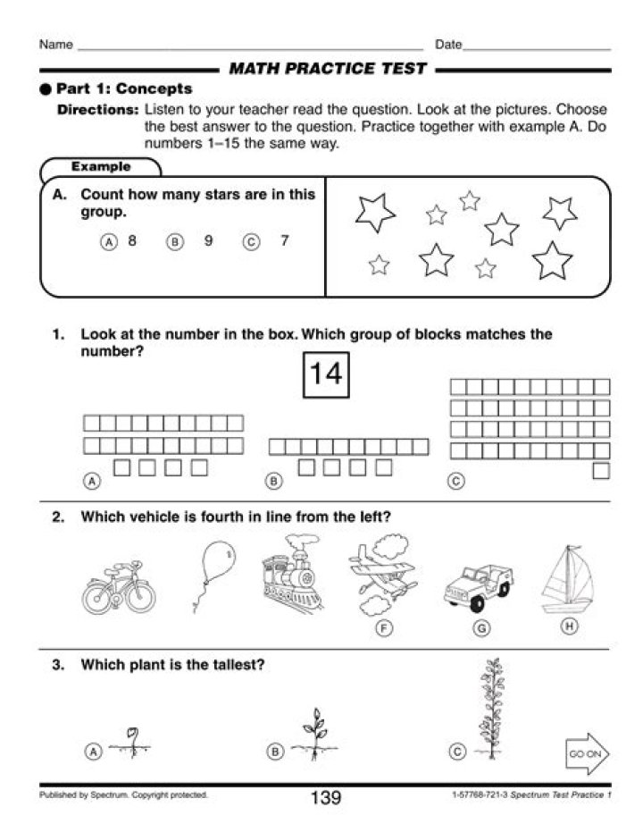 1st Grade State Test PDF Practice Test – Free Download