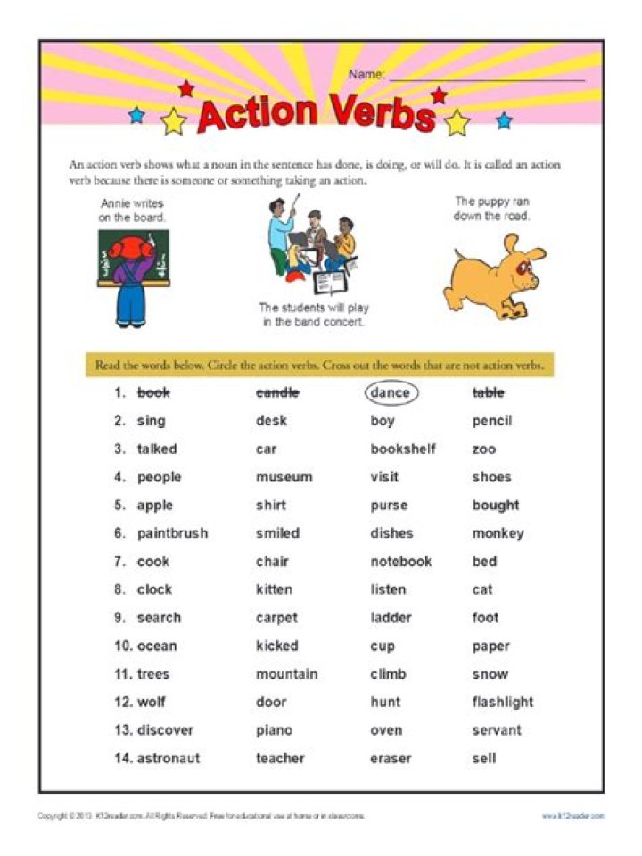 Free 1st Grade Verb Worksheets PDF – Instant Printable Practice Sheets
