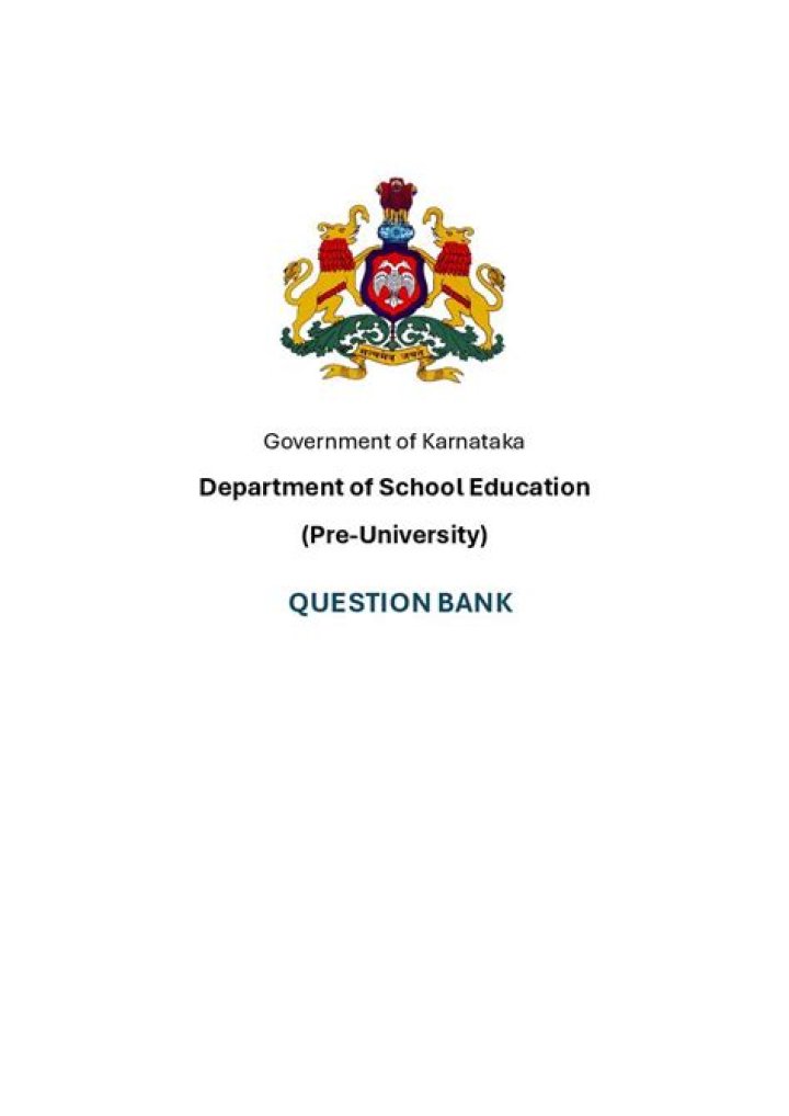 1st PUC Question Bank PDF – Complete Study Material for Board Exam Prep