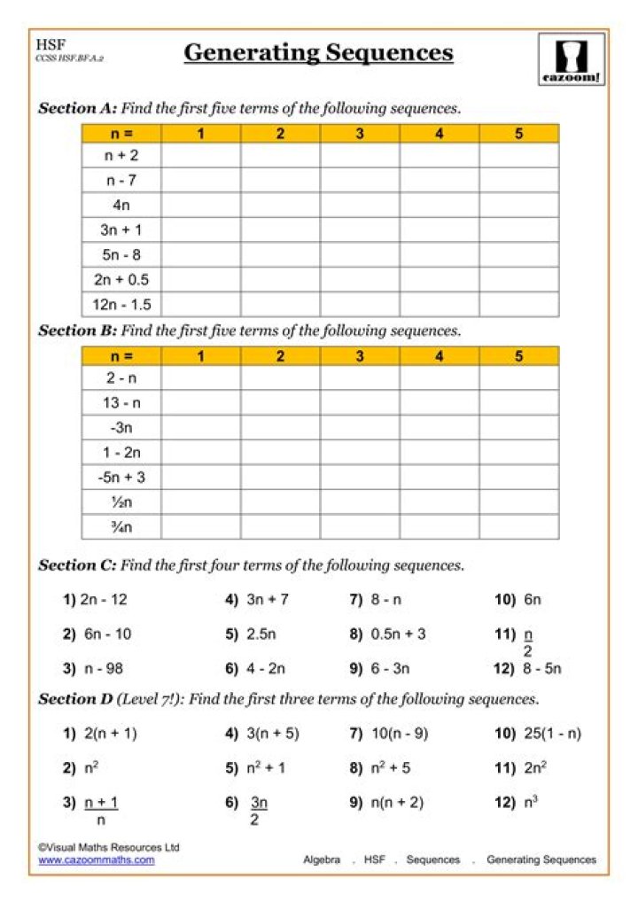 1st Semester G8 Math Worksheets PDF – Download Free Printable PDFs