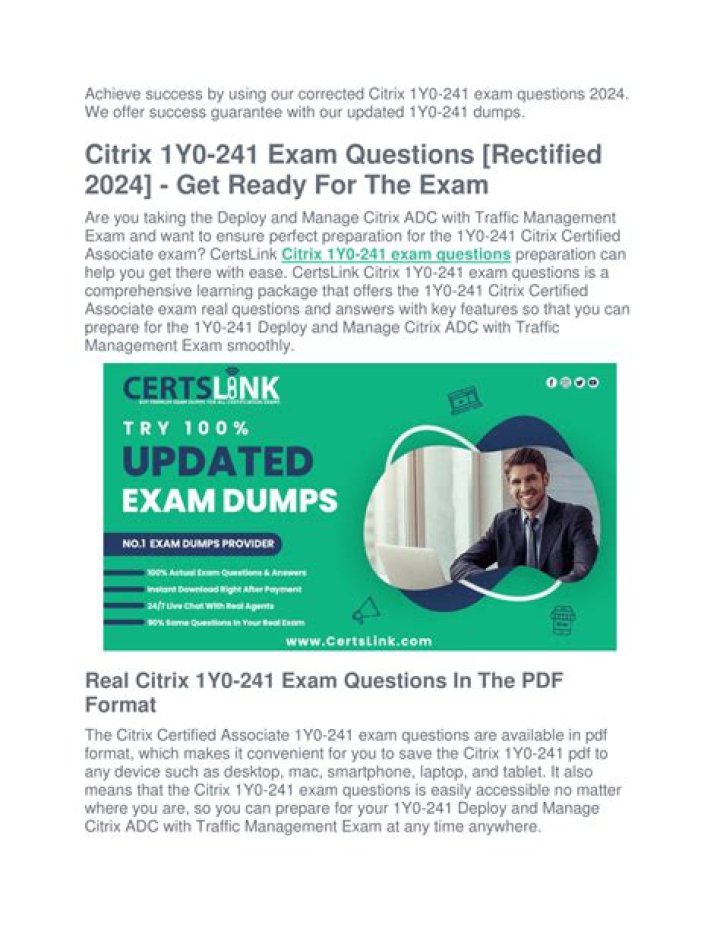 1Y0-340 Exam Questions PDF – Complete Practice Set