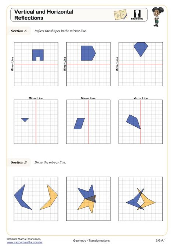 2.1 Reflections Worksheet PDF: Practice Guides & Templates