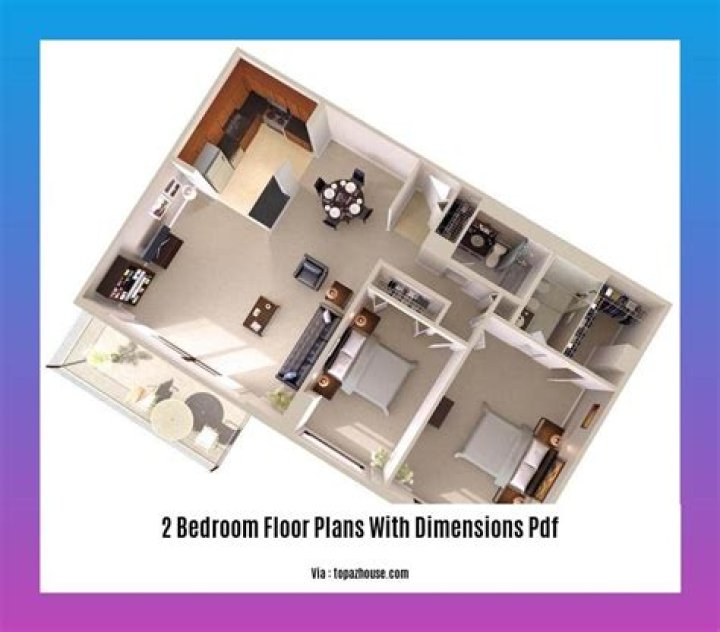 2 Bedroom Floor Plans with Dimensions PDF – Download Complete Layouts