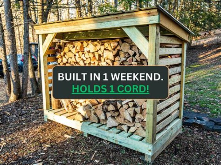 2 Cord Firewood Shed Plans PDF – Build Your Own Fast & Affordable Storage
