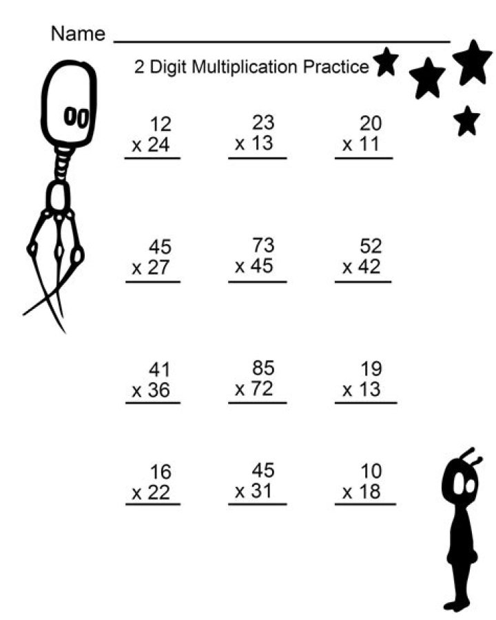 Free 2-Digit Multiplication Worksheets PDF – Instant Download
