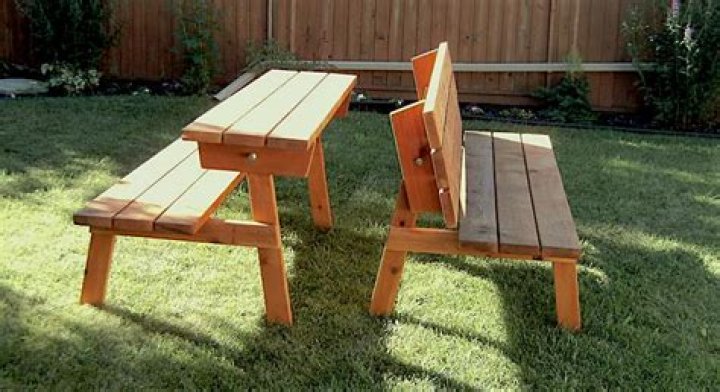 2 in 1 Bench Table Plan PDF Free – Easy DIY Design