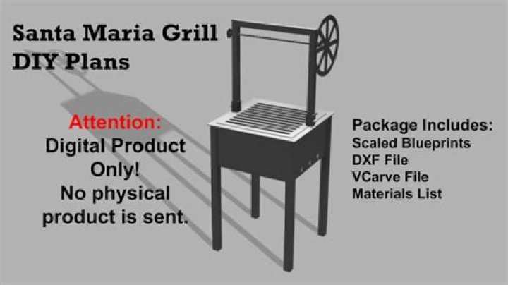 2-Sided Santa Maria Grill Plans PDF – Build Your Own Wood-Fired Grill
