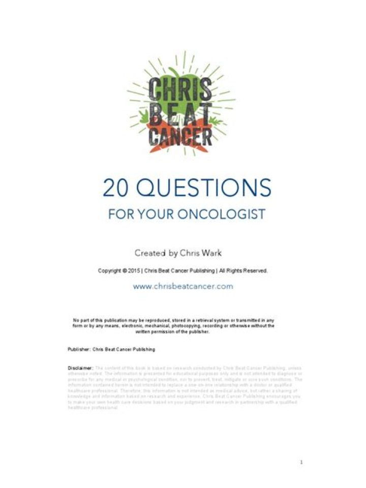 20 Essential Questions for Your Oncologist – Get the Right Answers