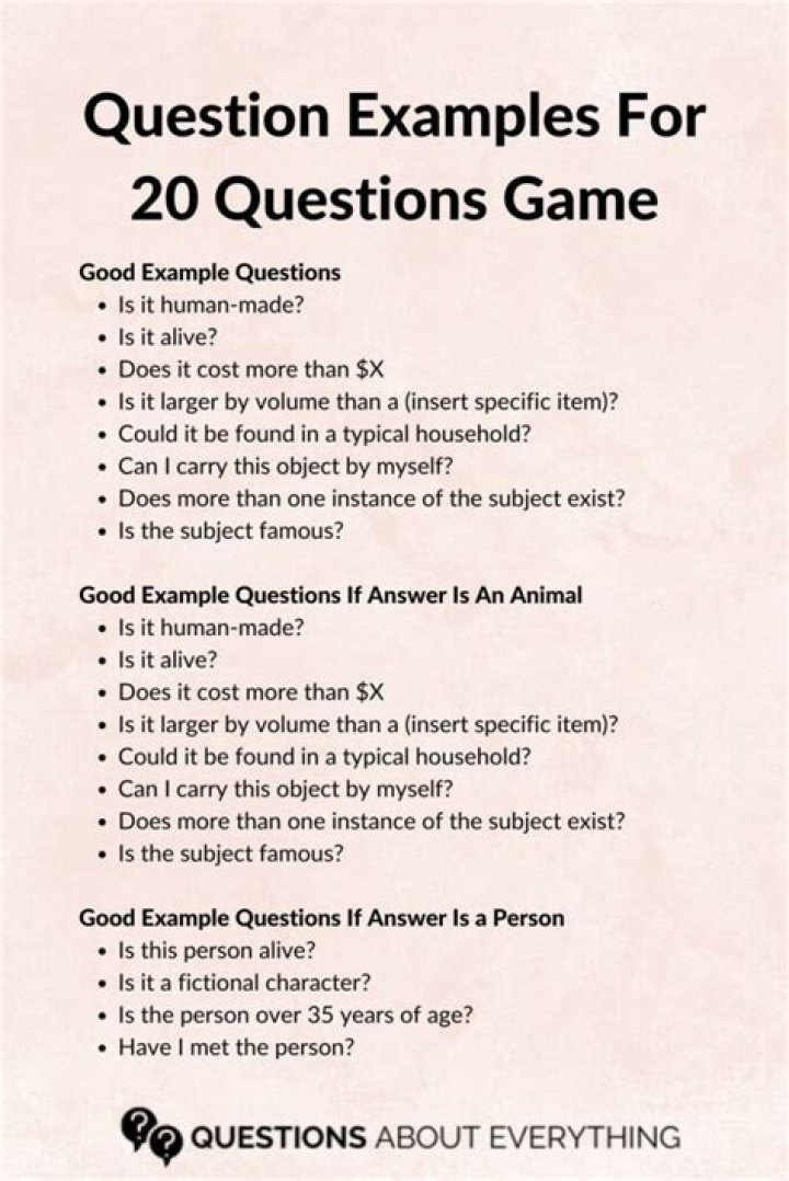 20 Questions Game for Kids PDF – Fun & Easy Printable Fun