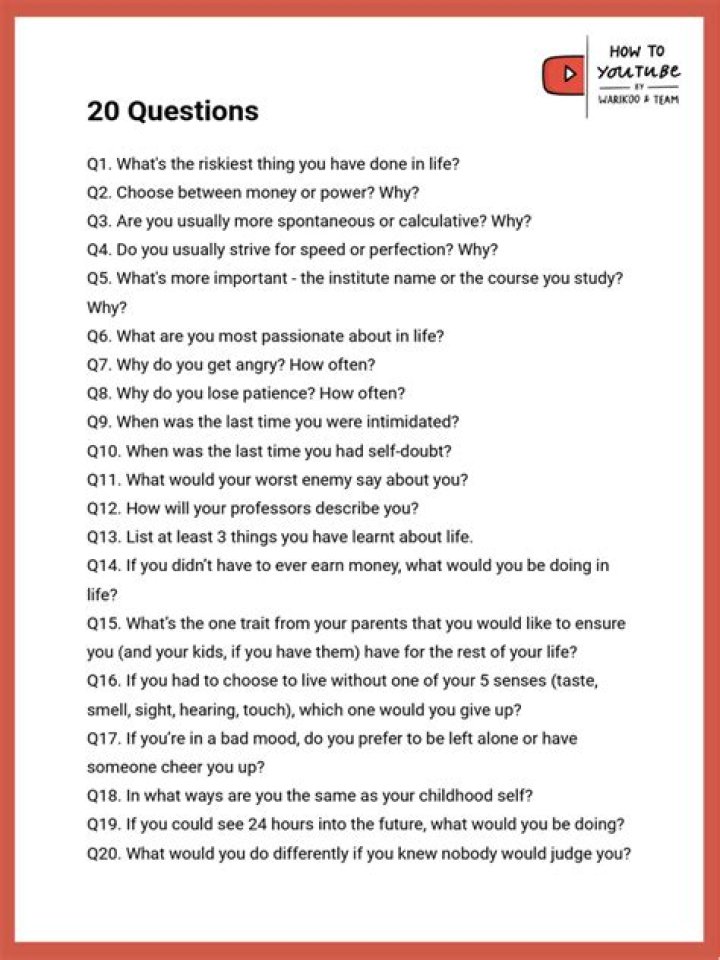 20 Questions PDF: Instant Answers on Common Topics
