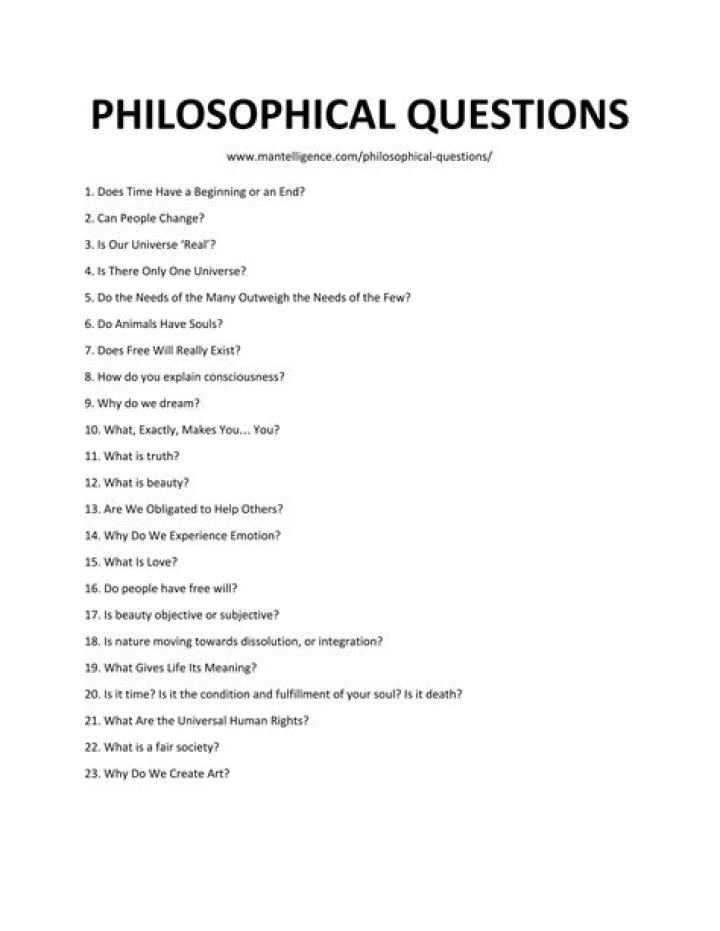 20 Questions in Philosophy: PDF for Deep Reflection