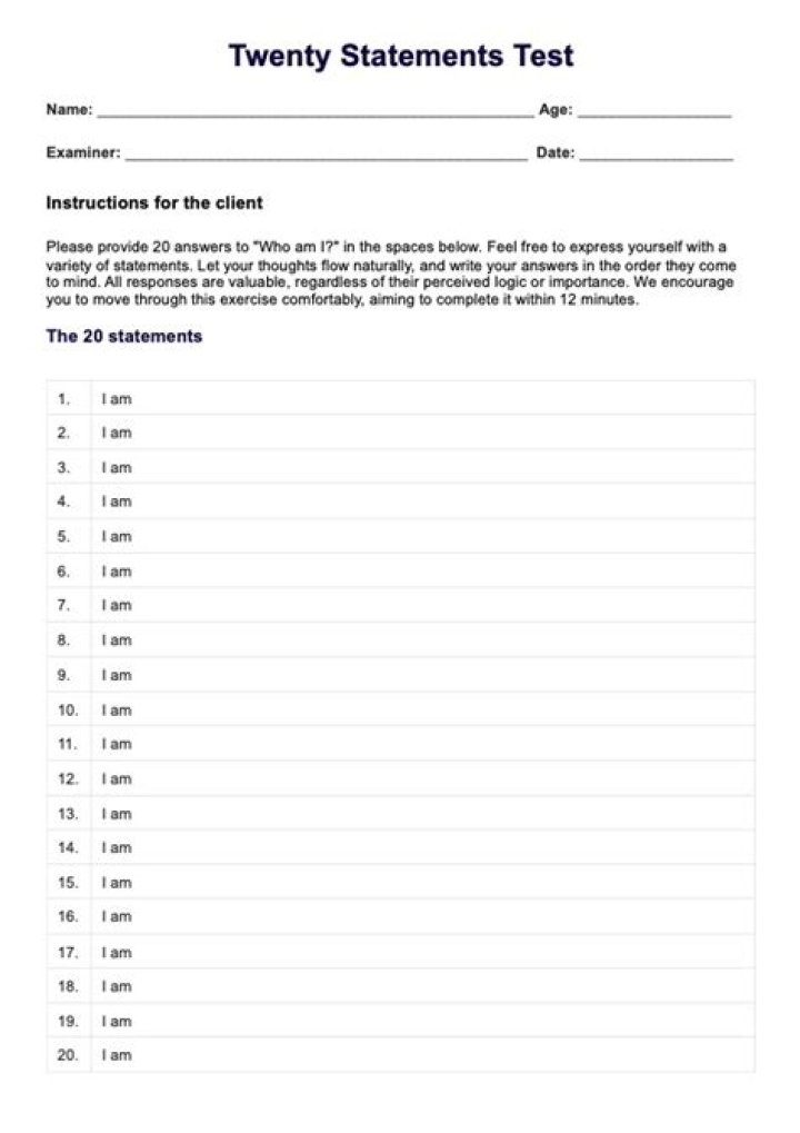 20-Step Statements Test PDF: Easy Practice & Evaluation Tool
