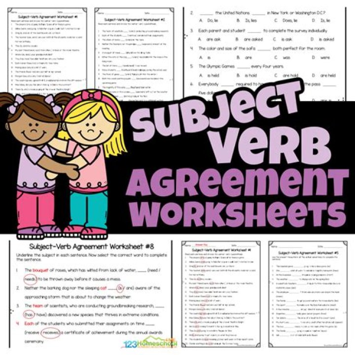 20 Subject Verb Agreement Examples with Answers PDF