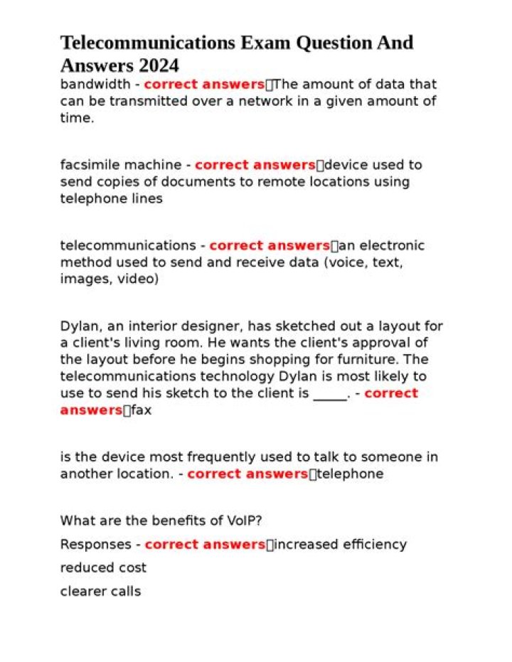 20 Telecommunications Interview Questions and Answers PDF – Expert Guide