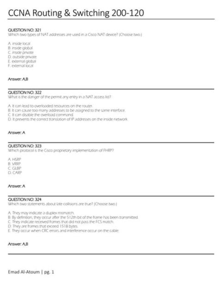 200-120 Exam Questions PDF: Complete Practice & Review