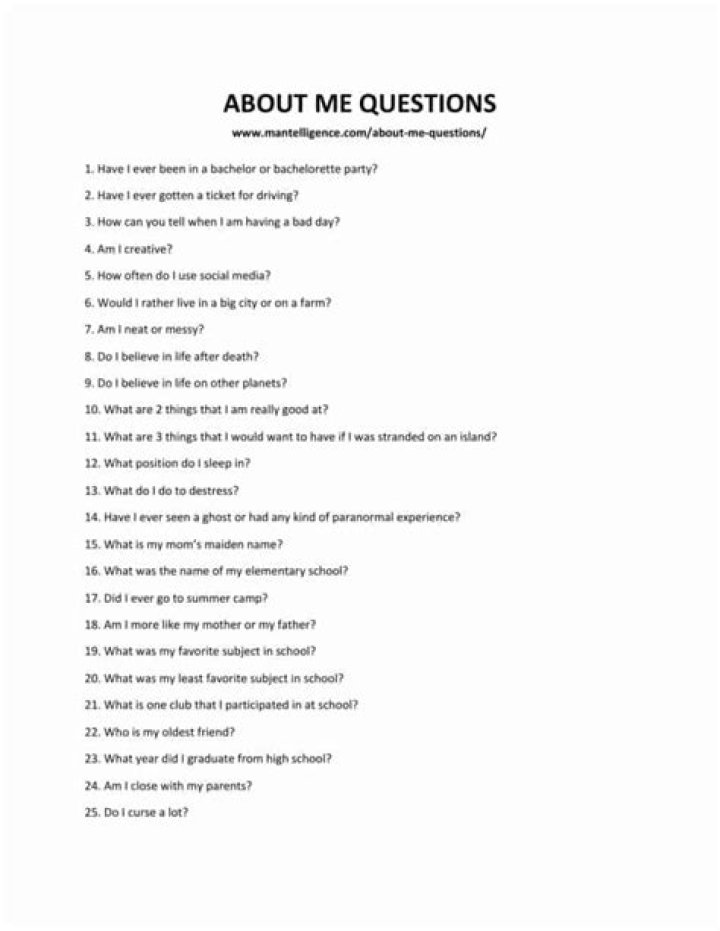 2000 Questions About Me PDF: Your Ultimate Personal Insight Guide