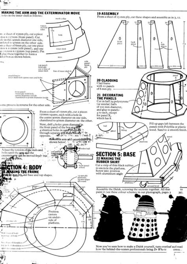 2005 Dalek Plans PDF – Complete Space Invader Design Blueprints