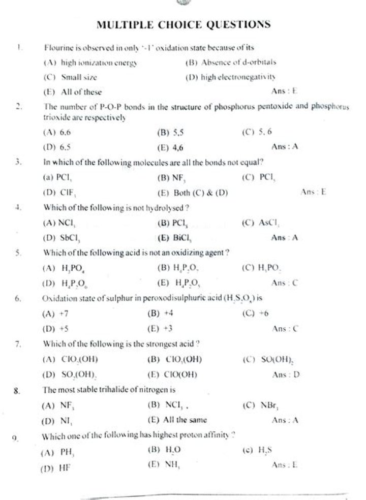 2014 AP Chemistry Multiple Choice Test PDF – Free Practice Exam