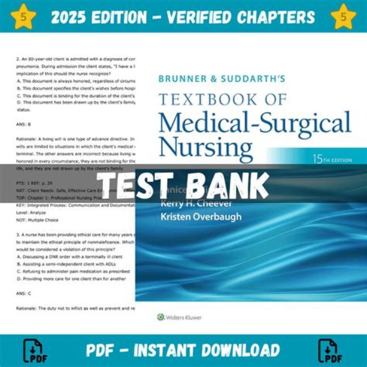 2015 8th Latest Medical-Surgical Nursing Test Bank PDF – Latest Exam Prep