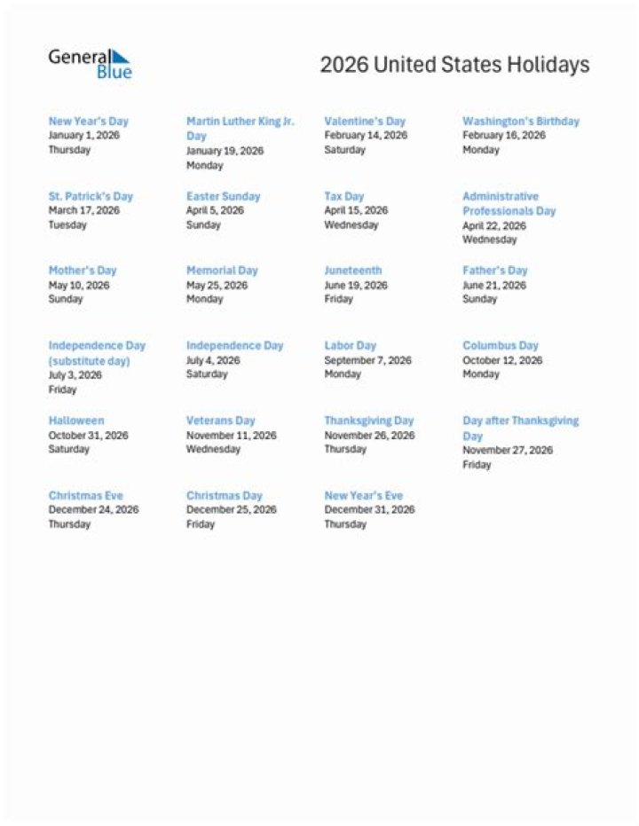 2016 Holidays List PDF: Free Download for Travelers