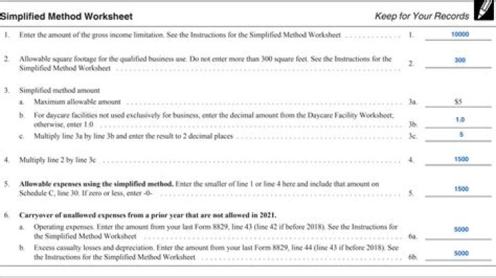 2016 Simplified Method PDF Worksheet – Easy Download