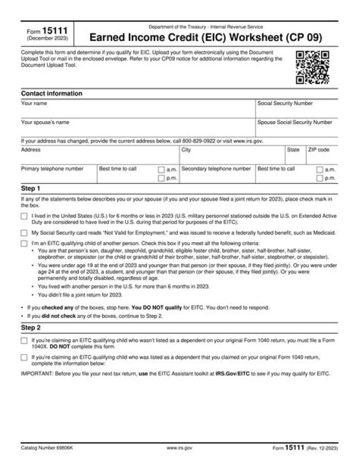 2017 Earned Income Credit Worksheet PDF: Free Download & Use