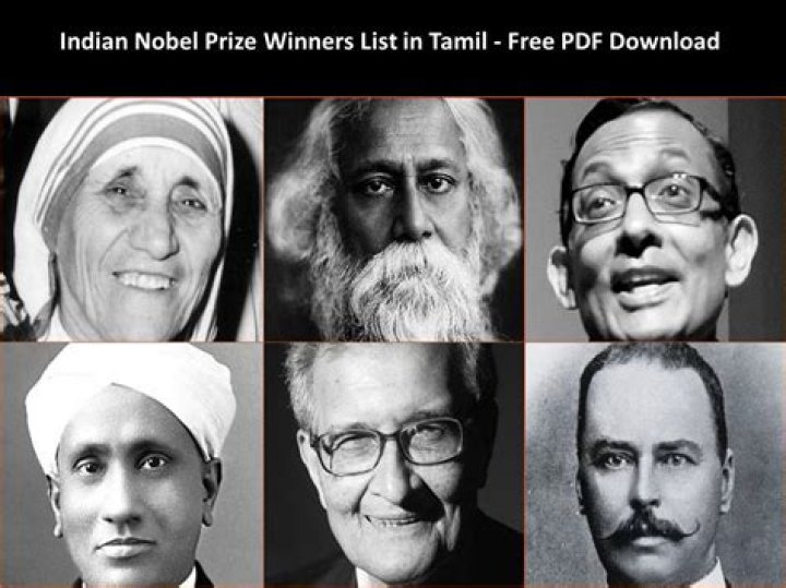 2018 Nobel Prize Winners List in Tamil PDF Download