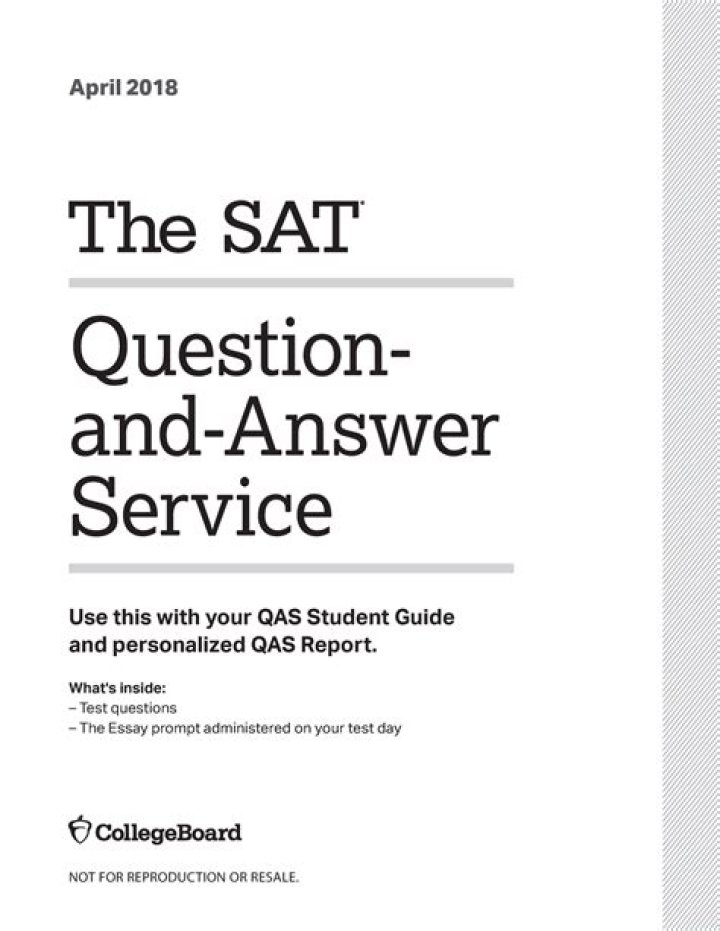 2018 SAT Released Test Booklet PDF – Full Study Guide & Practice Exam