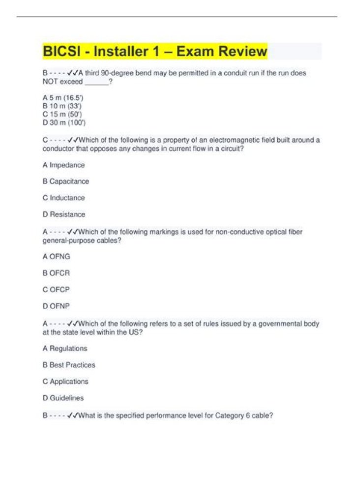 2019 BICSII DCDC Test Answers Domain 10 PDF – Full Solution Guide