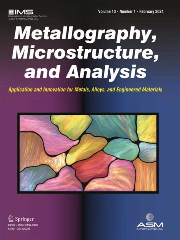 2019 International Metallographic Contest Winners List PDF Download