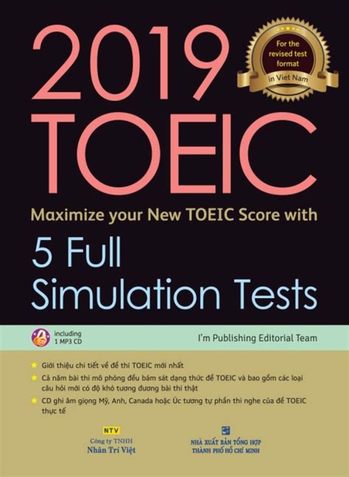 2019 TOEIC 5 Full Simulation Tests PDF – Practice & Score Boost