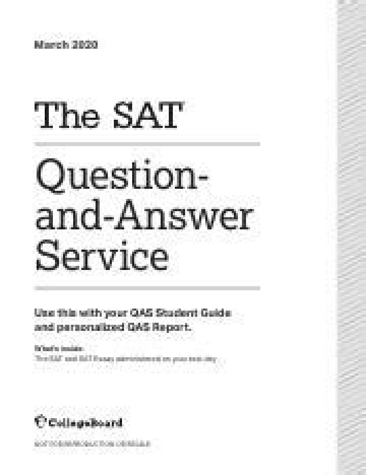 2020 SAT Test PDF – Free Practice & Study Guide