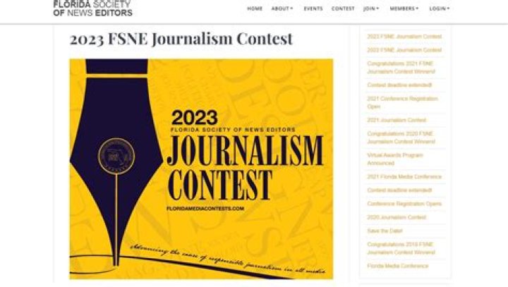 2021 FSNE Journalism Contest Winners PDF: Full Results List