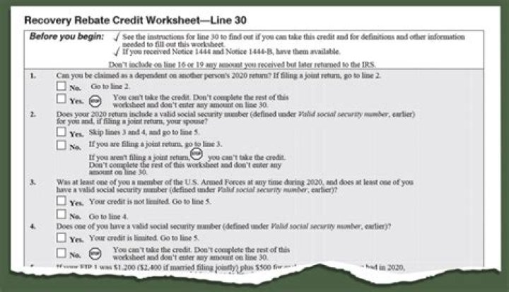 2021 Recovery Rebate Credit Worksheet PDF: Free Download & Guide