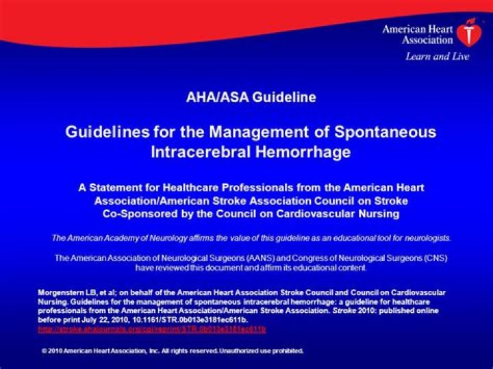 2022 AHA/ASA Guidelines for Managing Spontaneous Intracerebral Hemorrhage PDF