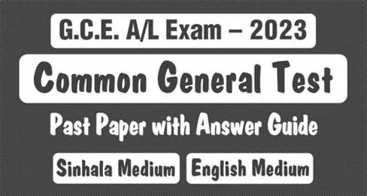 2023 AL Common General Test Answers PDF Download Now