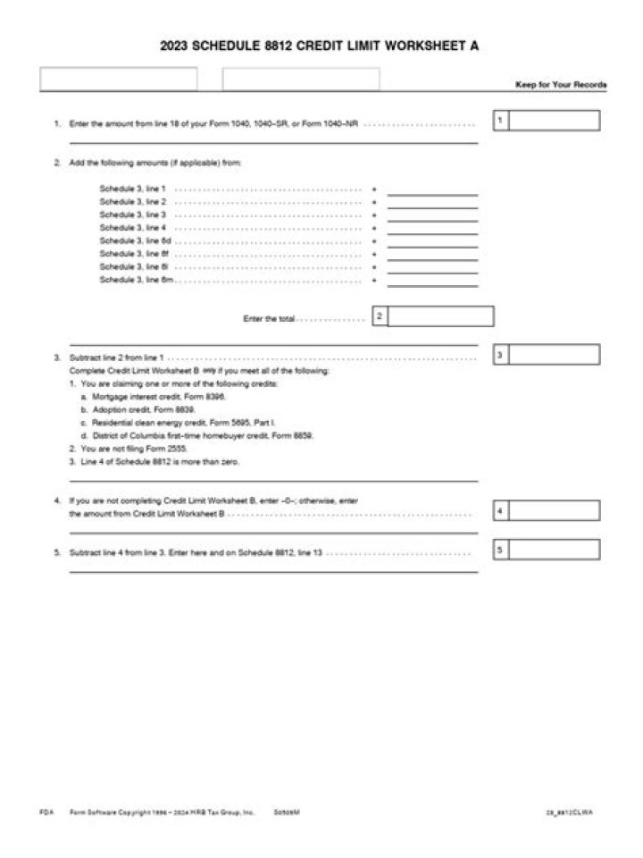 2023 Credit Limit Worksheet PDF for Accurate Financial Tracking
