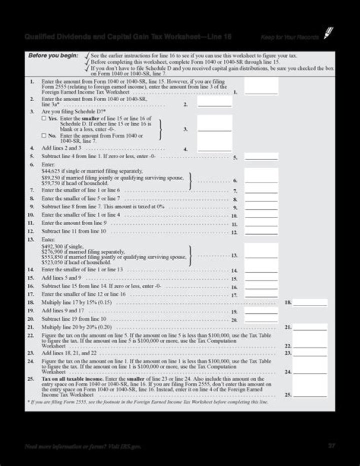 2023 Qualified Dividend Worksheet PDF: Accurate Tax Reporting